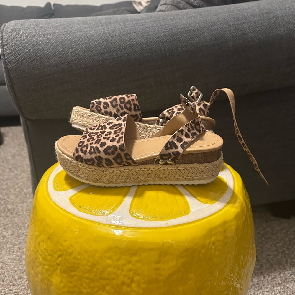 Soda Cheetah Sandals